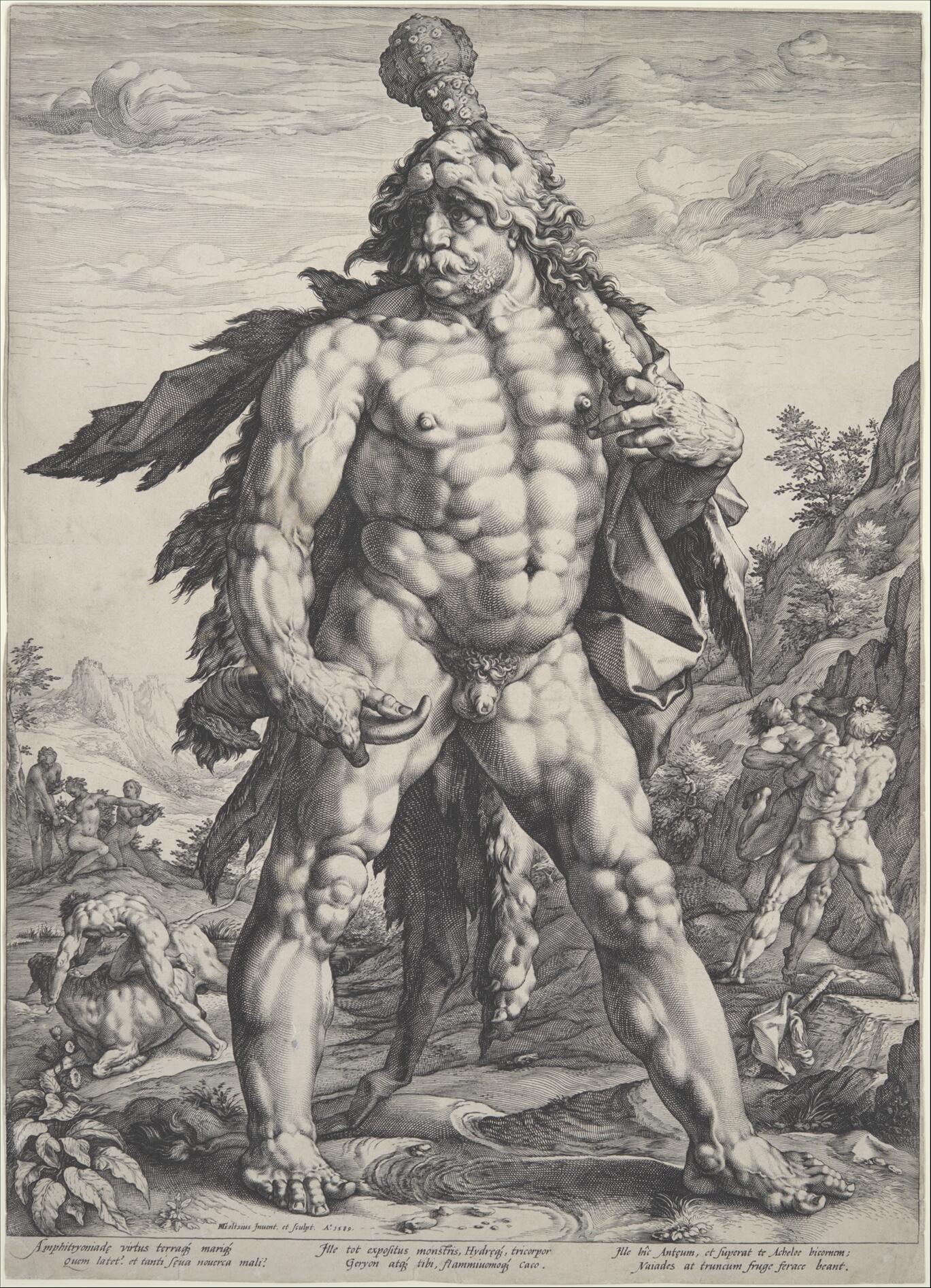 Goltzius (1589), The Great Hercules, from The Met
